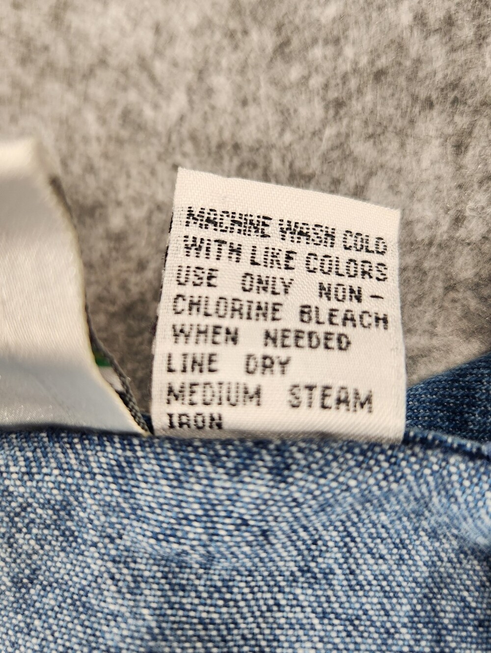 Vintage Take Two Embroidered Blue Denim Chore Jacket with Fall Patchwork Xlarge - Picture 7 of 11